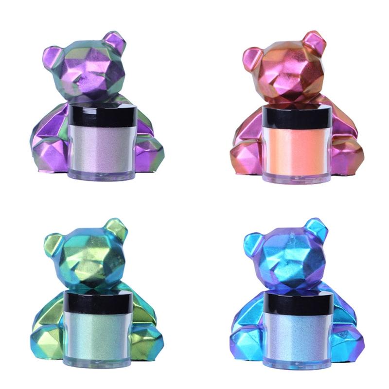 

4 Коробки Хамелеон 4 Цвета Интенсивные Цвета Пигменты Пудра для Изделий из Смолы Тамблеры Пудра Пигмент для Покраски Изделий