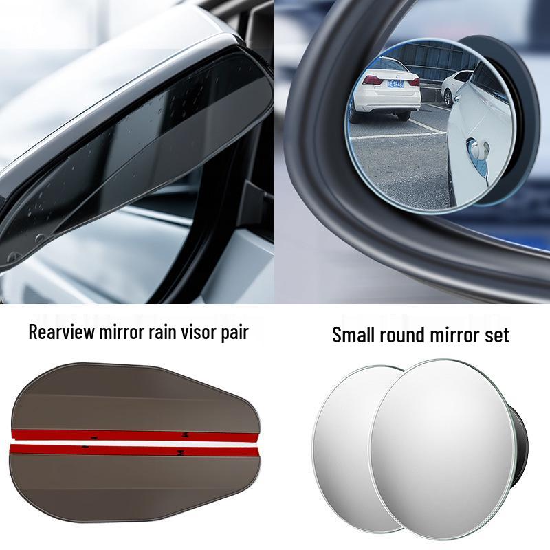 Universal Widened Rearview Mirror Rain Deflector with XL Buckle