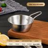 ZISIZ 13cm Golden 304 Stainless Steel Rice Wine & Snack Bowl with Handle