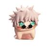 Doro Tao Lisi Pink Dog & Gojo Satoru Figure with Jujutsu Sunglasses - Noodle Press Toy & Birthday Ornament
