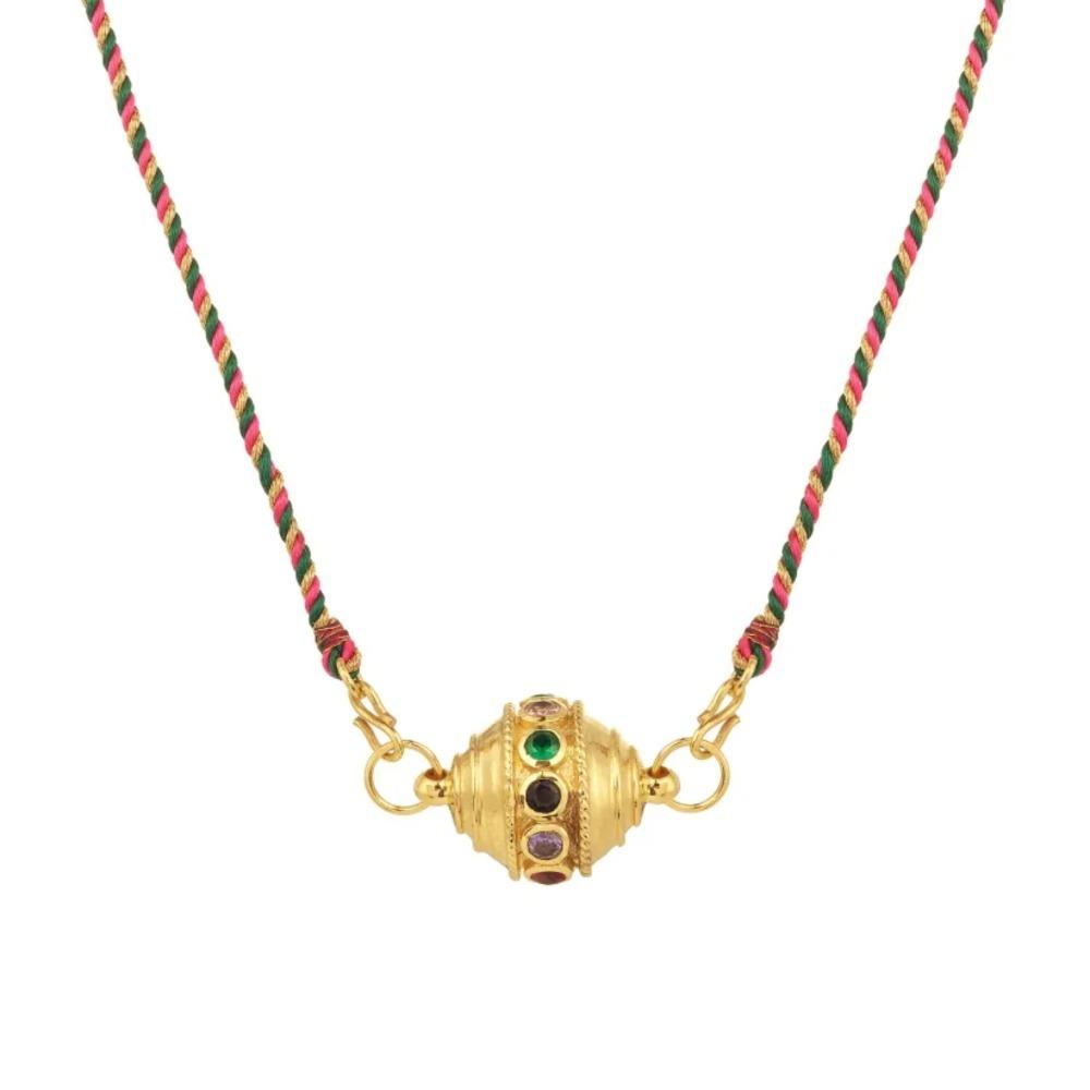 Pendant Crystal Beaded Necklace Ethnic Style Bohemian Multicolor Necklace  Summer