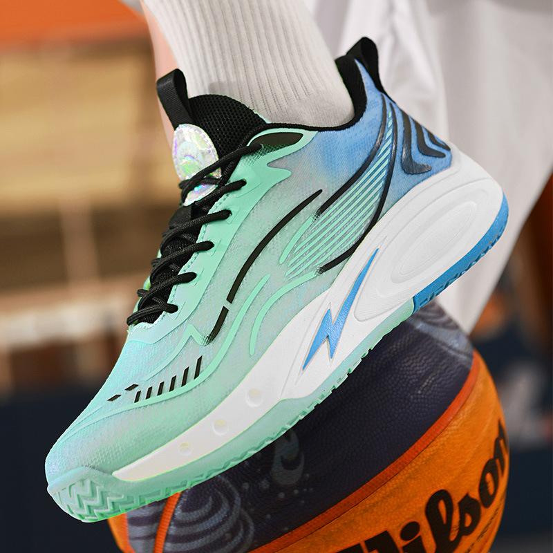 Youth Sports Shoes Boys Mandarin Ducks Two-color Basketball Shoes Combat Boots Primary and Secondary School Students Sports Competition Training Shoes