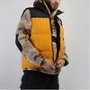 The North Face Down Vests Men's Daylily Orange Stand Collar Moderate Workwear T93JQQ-H6G