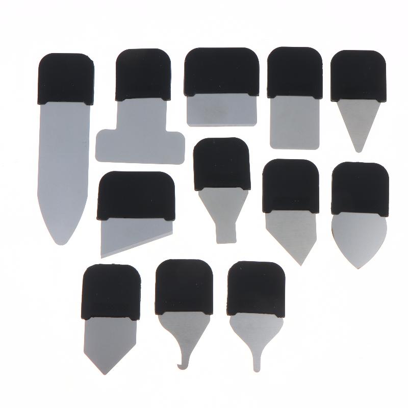 12 in 1 Disassembly Blade Set Portable High Hardness Pry Tools for Phone Watch Tablet Electronics Repair Work 1Set
