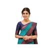 Flosive Damen Geschenk Banarasi Weiche Lichi-Seide Sari Schönes Jacquard Reiches Pallu Designarbeit Zari Gewebt Kanjivaram Si