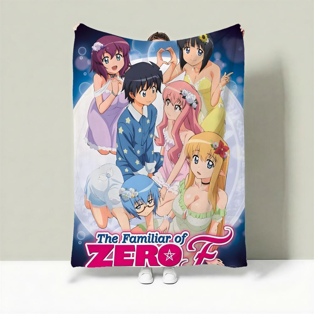 

Anime Z-Zero no Tsukaima Throw Lightweight 240g Flannel Blanket Soft Skin-friendly for Summer Cooling 75cmx90cm