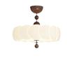 French Cream Bedroom Ceiling Lamp - Wabi-Sabi, Medieval Retro Design with Full-Spectrum Eye Protection