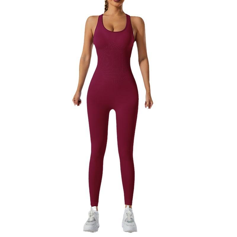 Seamless One-Piece Jumpsuit Yoga Pants Pants Dance Jumpsuit Fitness Suit Sports Jumpsuit Yoga Suit Women