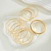 10pcs Fashion Gold Color Textured Bangle Set For Women Boho Minimalist Adjustable Layered Wristband Twist Bracelet Daily Jewelry