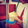 Portable Vehicle Cup Holder Plastic Coffee Water Milk Mug Stand Cup Clip for Buses BicyclesPole
