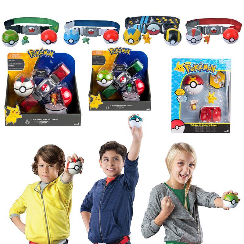 Pokemon Clip N Go Carry Throw Pop Belt Pokeball Battle Figure Toys Trainer Game