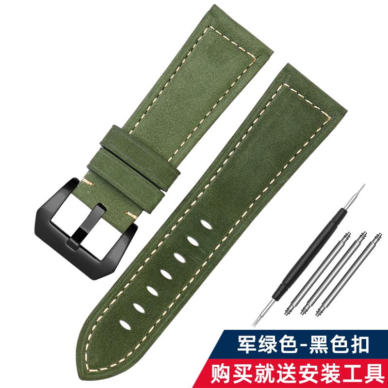 For Casio Swordfish EFV-540 303 EFB-670 MDV-106 MDV-107 Vintage Cowhid WatchBand MTP1303/1374/1375/VD01 Men's Leather Strap 22MM