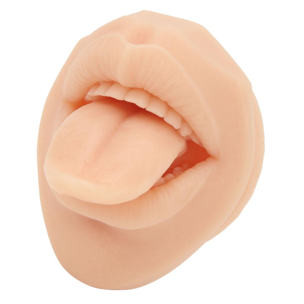 Silicone Tongue Mouth Model 3D Simulation Soft Flexible Reusable Piercing Practice Body Parts