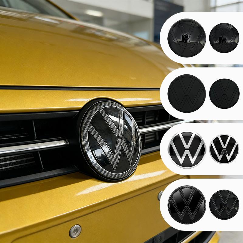 Volkswagen MK4 ABS 3D Car Front Logo Rear Bumper Tail Door Trunk Sticker Rear Emblem Sticker Styling Accessory For VW Volkswagen Polo 2019-2024