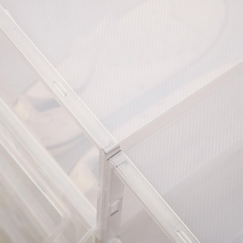 Transparent Shoe Cases Plastic Shoes Organizers New Sneaker Boxes  Household