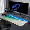 Summer Beach Seaside Waves Ocean Mouse Pad Desk Mat Large Non-slip Anti-fray Keyboard Ergonomic Office Rubber PC Home Custom