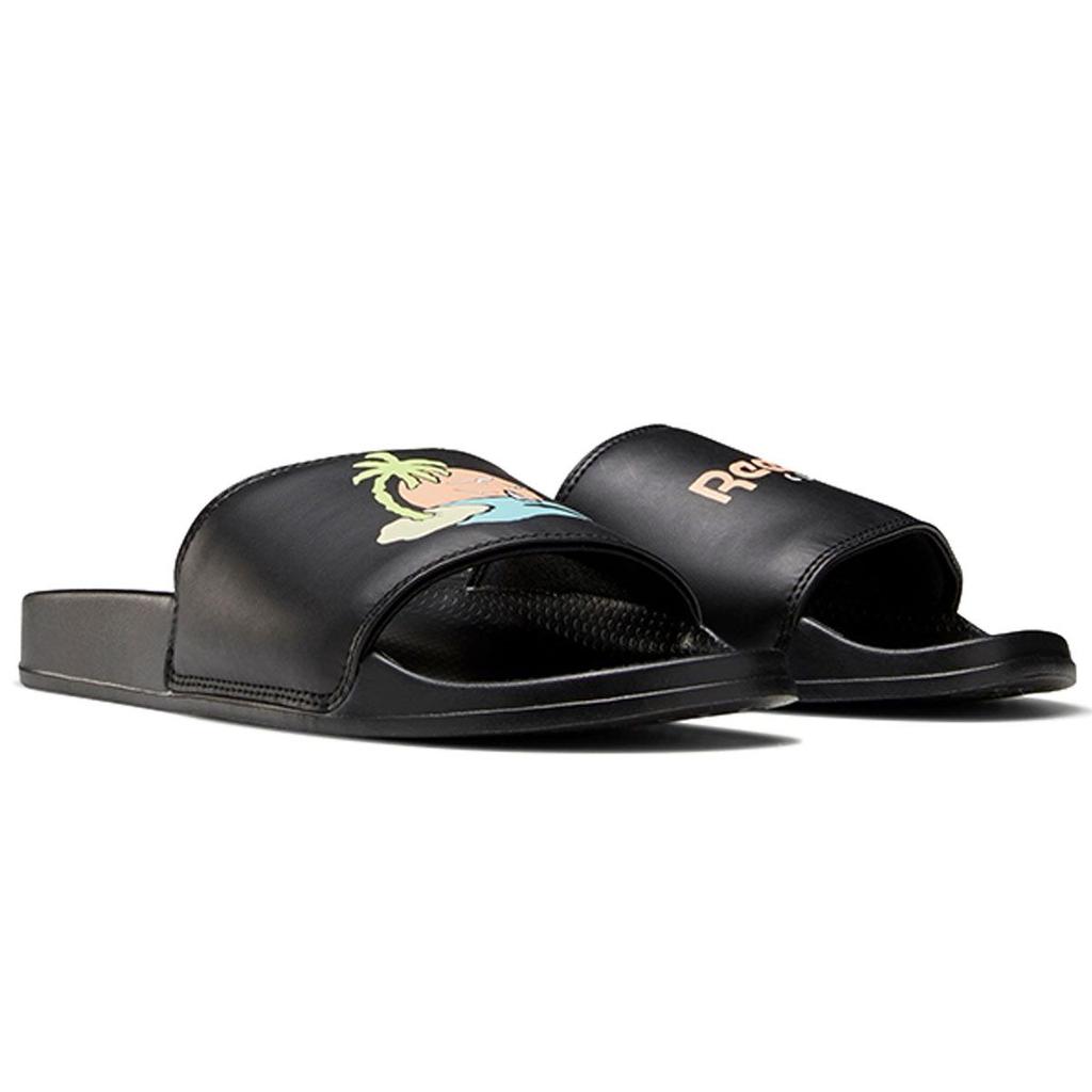 Reebok Unisex Classic Slide Black Aura Orange Chalk Sandals FZ3170