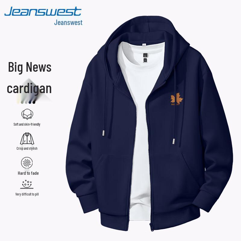 

Jeanswest Men s Autumn Loose Fit Maple Leaf Hoodie M