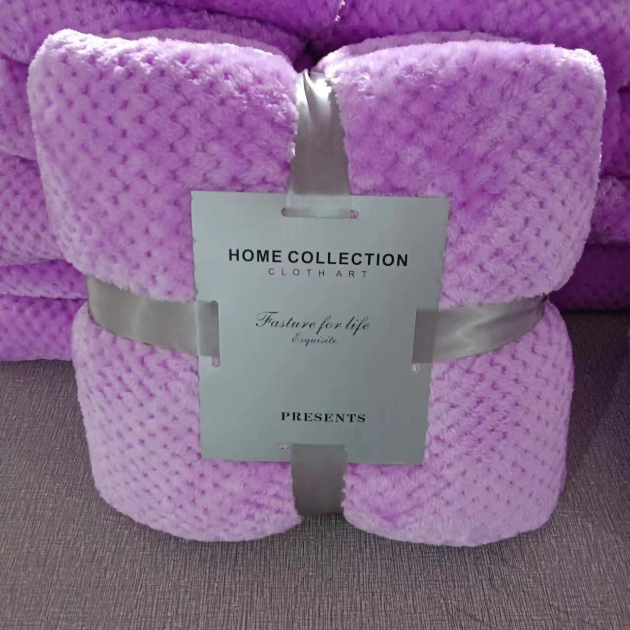 

Тікове покривало, Фланелеве покривало, Офісне покривало для сну, Потовщене покривало з коралового флісу 150*200cm світло-фіолетового кольору