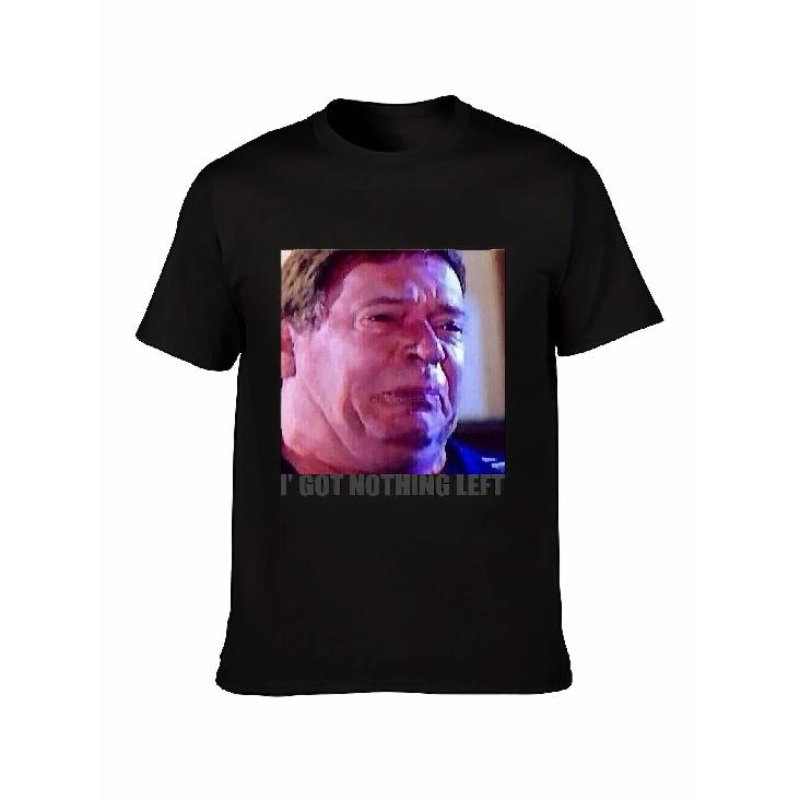 Eastenders Ian Beale I Got Nothing Left T-Shirt - Official BBC License Logo & Iconic TV Face Print - Funny British Soap Opera Gift for Fans - Retro S чёрный