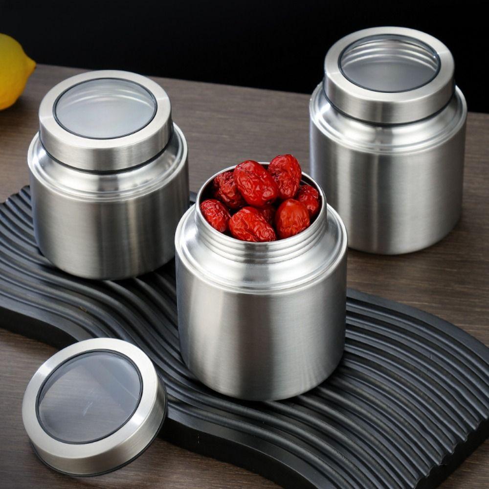 Airtight Coffee Bean Storage Canister Moisture-Proof Tea Container Seasoning