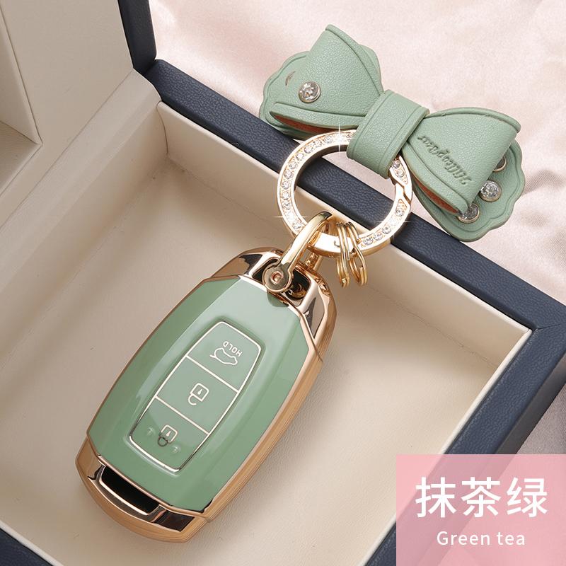 Styling Mouldings Car Remote Key Case Cover Protect Shell Bag For Hyundai I30 Ix35 KONA Encino Solaris Azera Grandeur Ig Accent