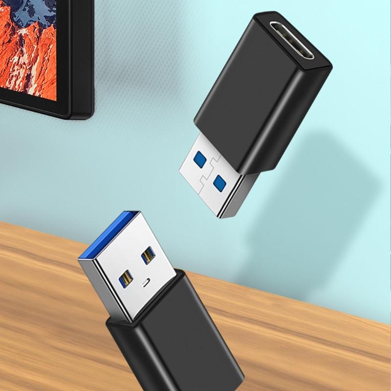 USB C Female to USB Male Adapter OTG Adapter for Speed Data Transfer and Fast Charging for Smartphones Laptops Charger