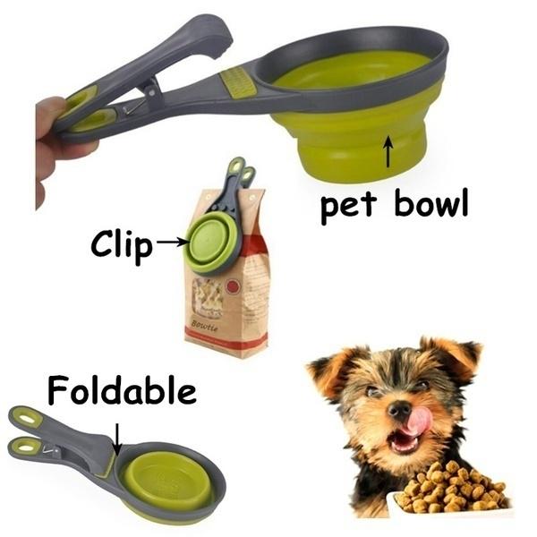 Buy Creative Multifunctional Collapsible Pet Dog Food Scoop Spoon