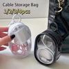 Portable Mini Clear Zipper Storage Bag Keychain Cartoon Doll  Mystery Box Organizer for Earphones Chargers for Christmas