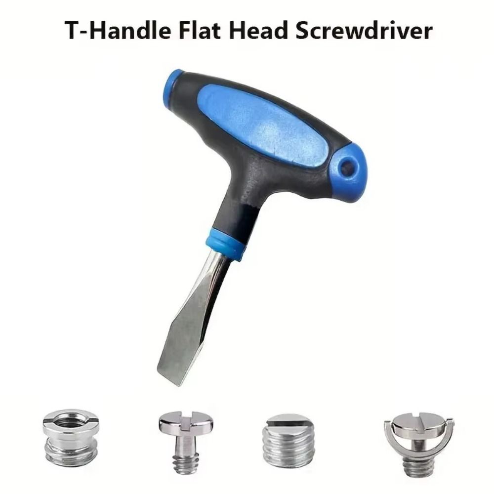 High Carbon Steel T Handle Screwdriver Wide Flat Head Quick Release Plate Too  Ring Doorbell