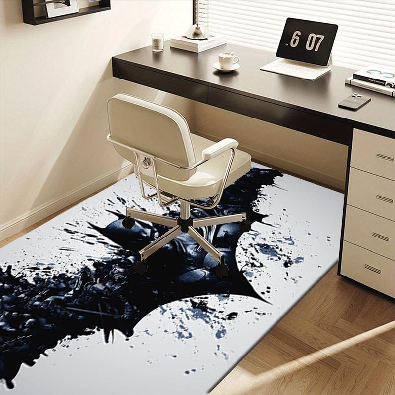 Batman: Dark Knight's Heroic Adventure Poster Print Office Mat Home Decor Office Desk Chair Rugs Chair Carpet for office Chair Mat Gift For