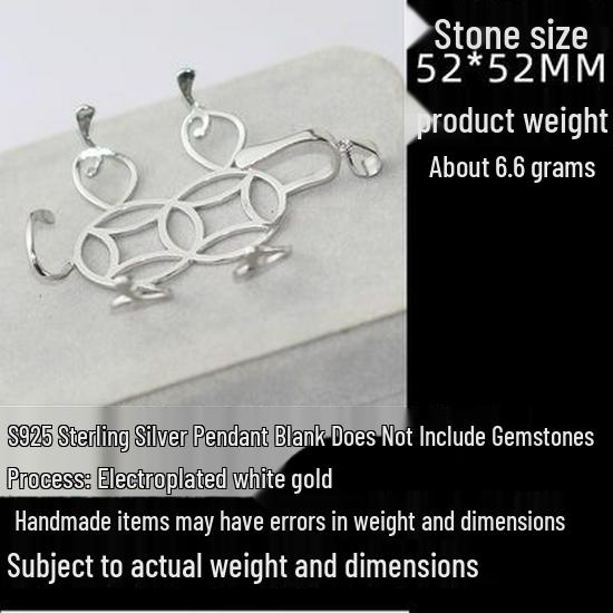 Unisex Irregular Water Drop Pendant Tray, S925 Sterling Silver