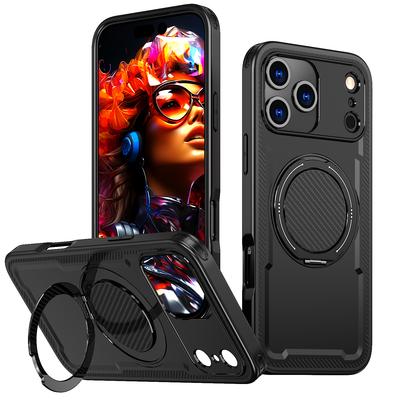 For Iphone17 Dust Resistant Hard Case for Iphone 17 Pro Max 17 Air Iphone17 Iphone16 16 Plus 16e Stand Holder Finger Ring Cases