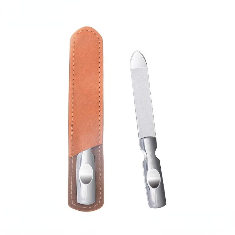 

Двусторонние пилочки для ногтей из нержавеющей стали, маникюр, педикюр, уход за профессиональными инструментами для ухода за ногтями на пальцах ног Short