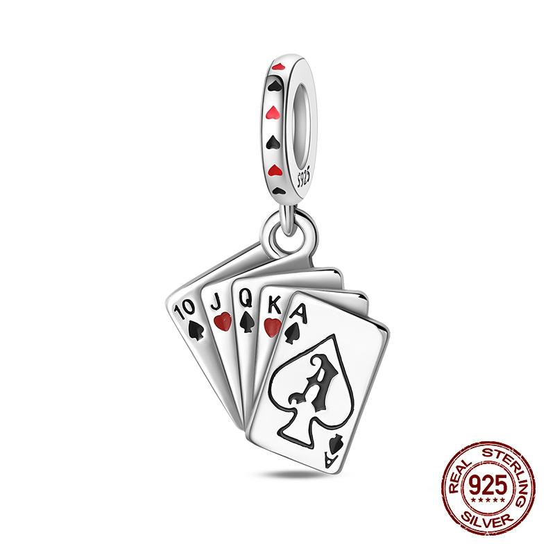 100% 925 Silver Tarot Collection Pendant DIY Hourglass Beads Fit Pandach Original Bracelet Women Jewelry Birthday Gift