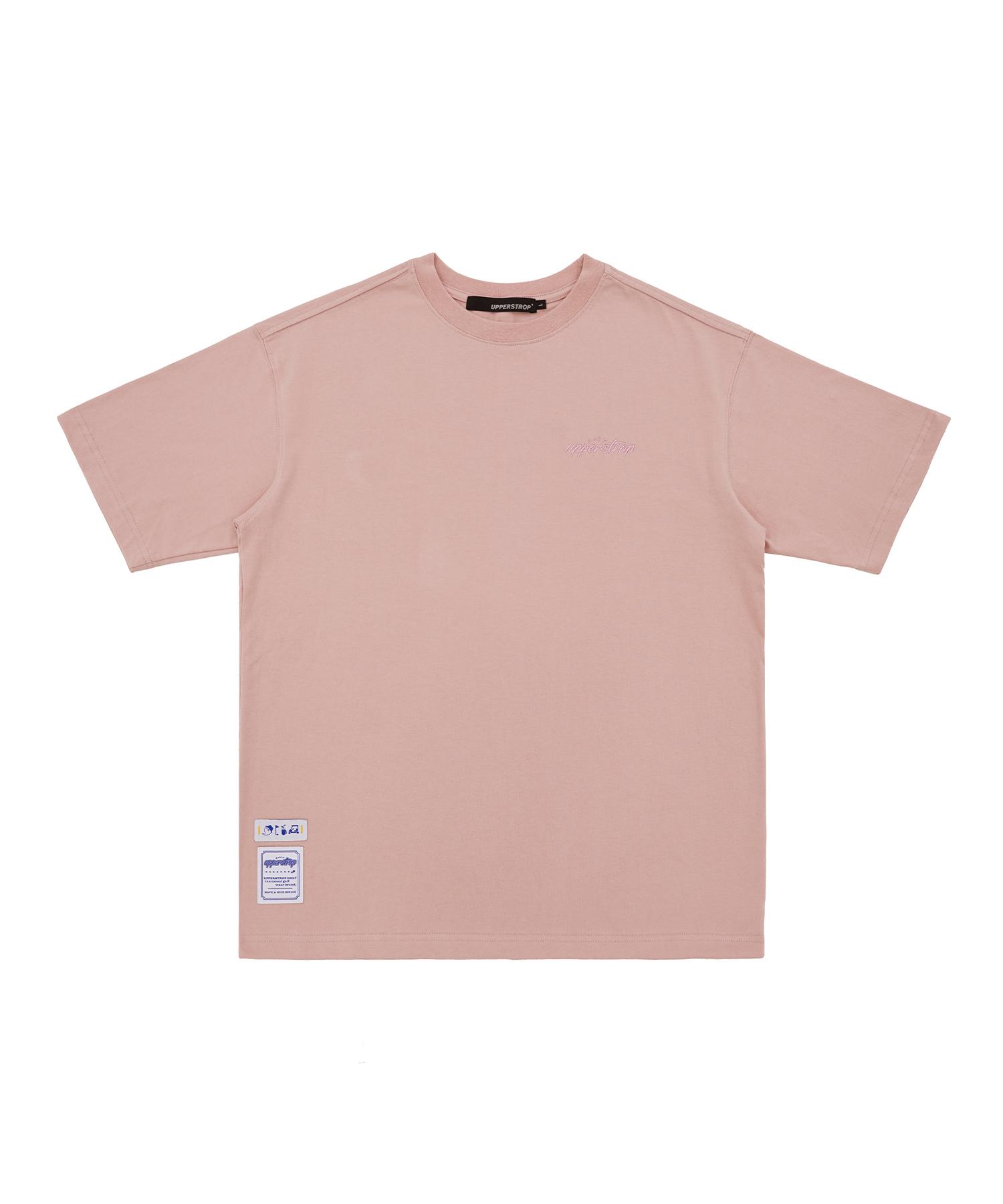 Upper Strop [Up3060] Upst Golf Rounded Comma Short Sleeve T-Shirt Pink M