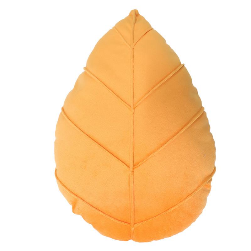 Cuscino Decorativo Foglia Scandinava con Copertura in Peluche per Decorazione del Soggiorno