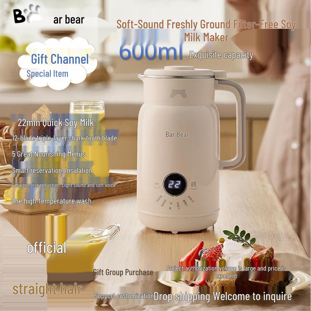 Little Bear 1.2L Smart Sojamilch- & Babynahrungszubereiter - 316L Edelstahl, Multifunktional, Kein Filter erforderlich