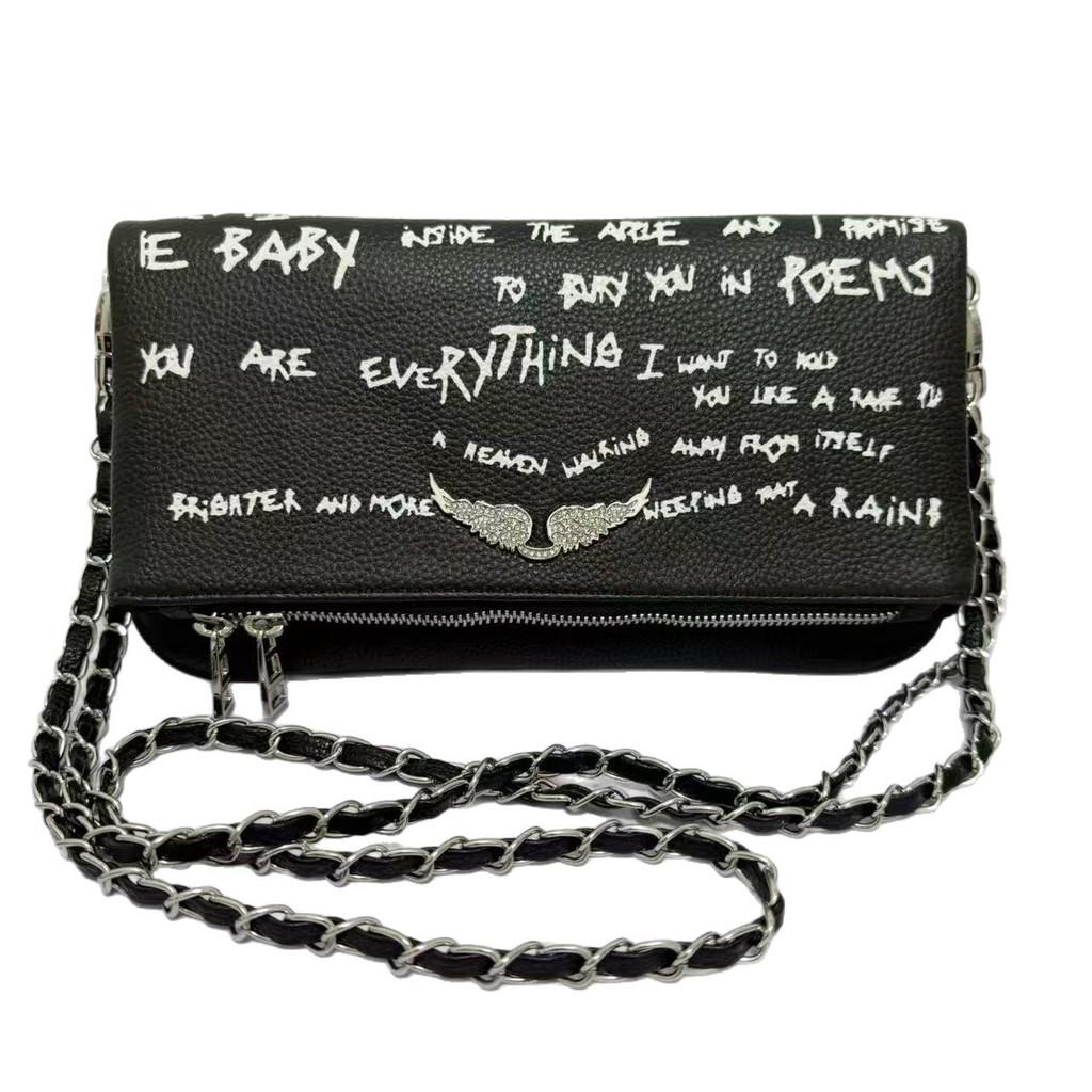 French Fashion Winged Crossbody Bag With Pu Material And Magnetic Closure For Daily Use