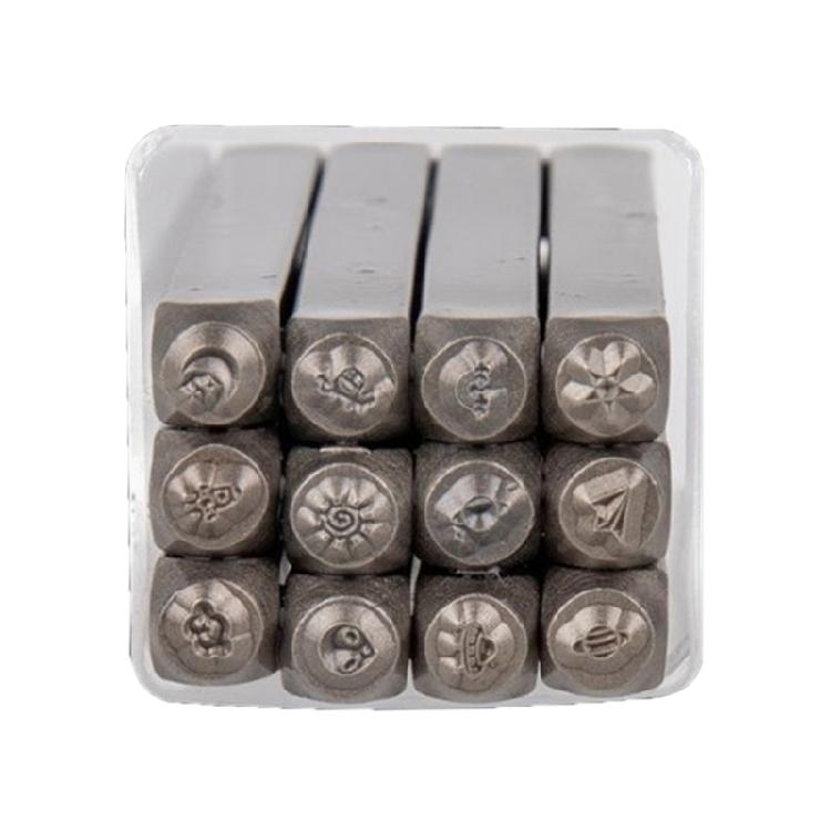 Steel Animal/Heart Punch Set Leather Stamp for Jewelry Making