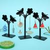 2 Sets Assembly Acrylic Earrings Jewelry Display Stand Organizer Storage Rack