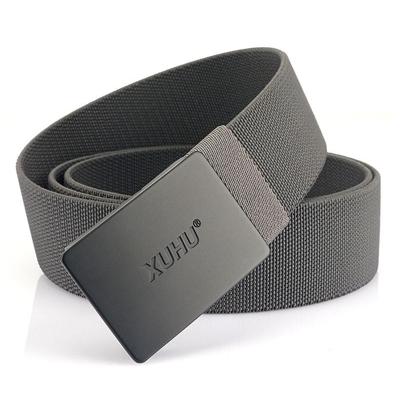 Outdoor Sports Automatic Buckle Nylon Knitted Waist Belt Men s Multifunctional Canvas 120cm