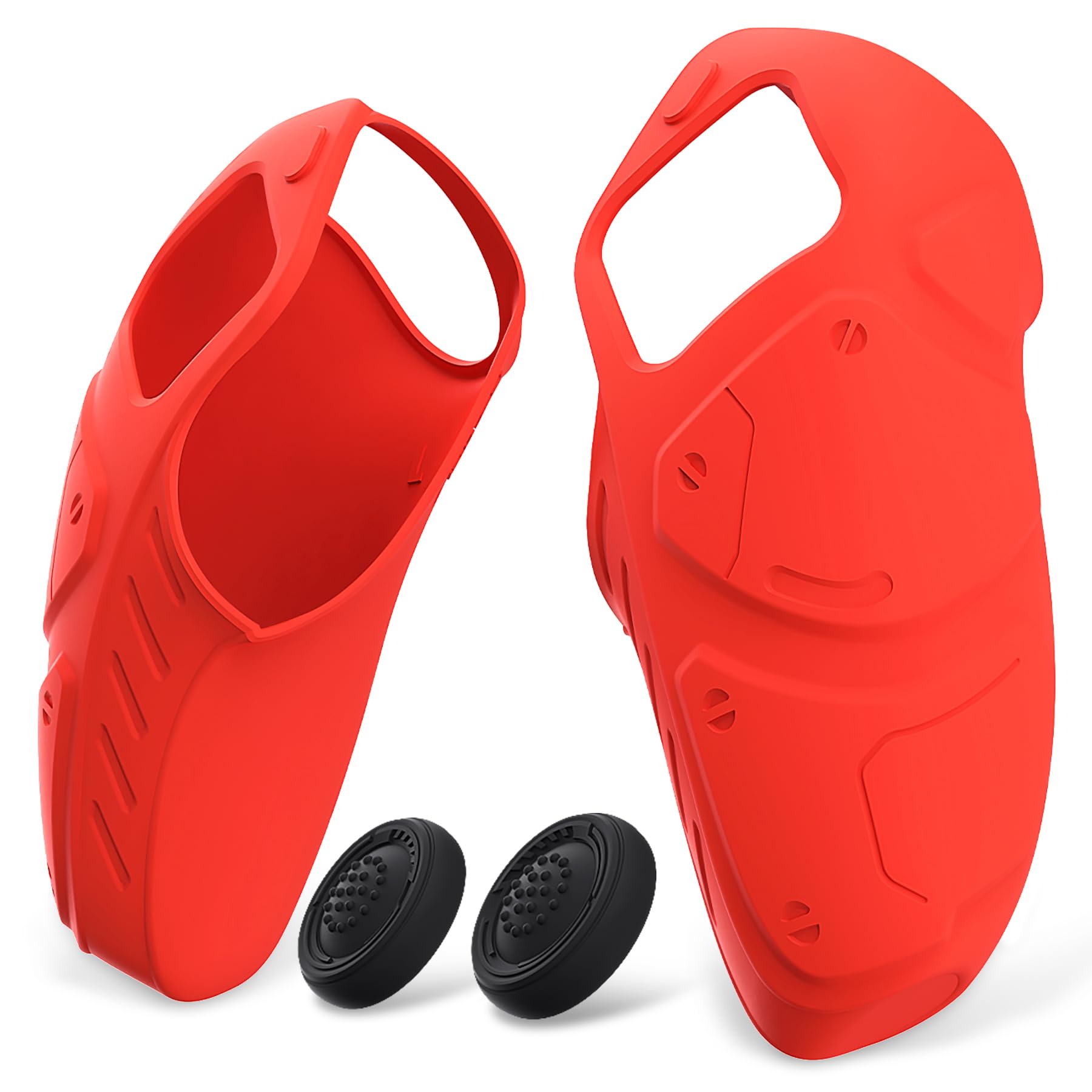 

PlayVital PS5 Controller Ergonomic Soft Controller Silicone Grip Case with Thumbstick Compatible with PS5 Controller Charging Stand Edition Passion