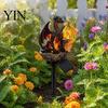 Elf Garden Atmosphere Accessory Dragon Solar Light, Outdoor Gothic Medieval Statue Lamp, Waterproof Soft Glow Night Lights Resin Sculpture for
