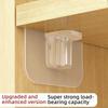 No-Drill Triangular Shelf Support Bracket - Adjustable Cabinet/Wardrobe Layer Fixer with Heavy-Duty Corner Clamp