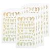12pcs Butterflies Pattern Nail Art Sticker Fashionable Nail DIY Decal Manicure ToolGold