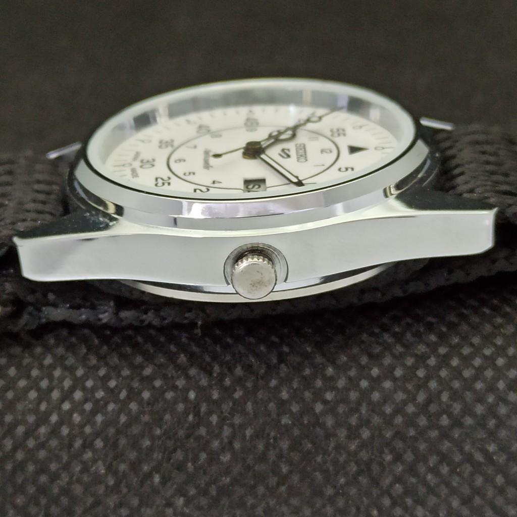 RELÓGIO SEIKO 5 AUTO 6309A VINTAGE REFORMADO JAPÃO MASCULINO D/D BRANCO 556a-a277001-9