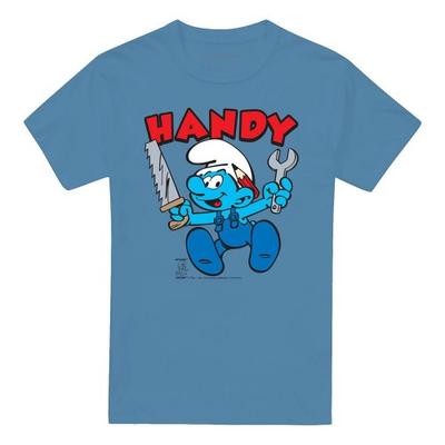 The Smurfs Unisex Adult Handy Smurf T-Shirt