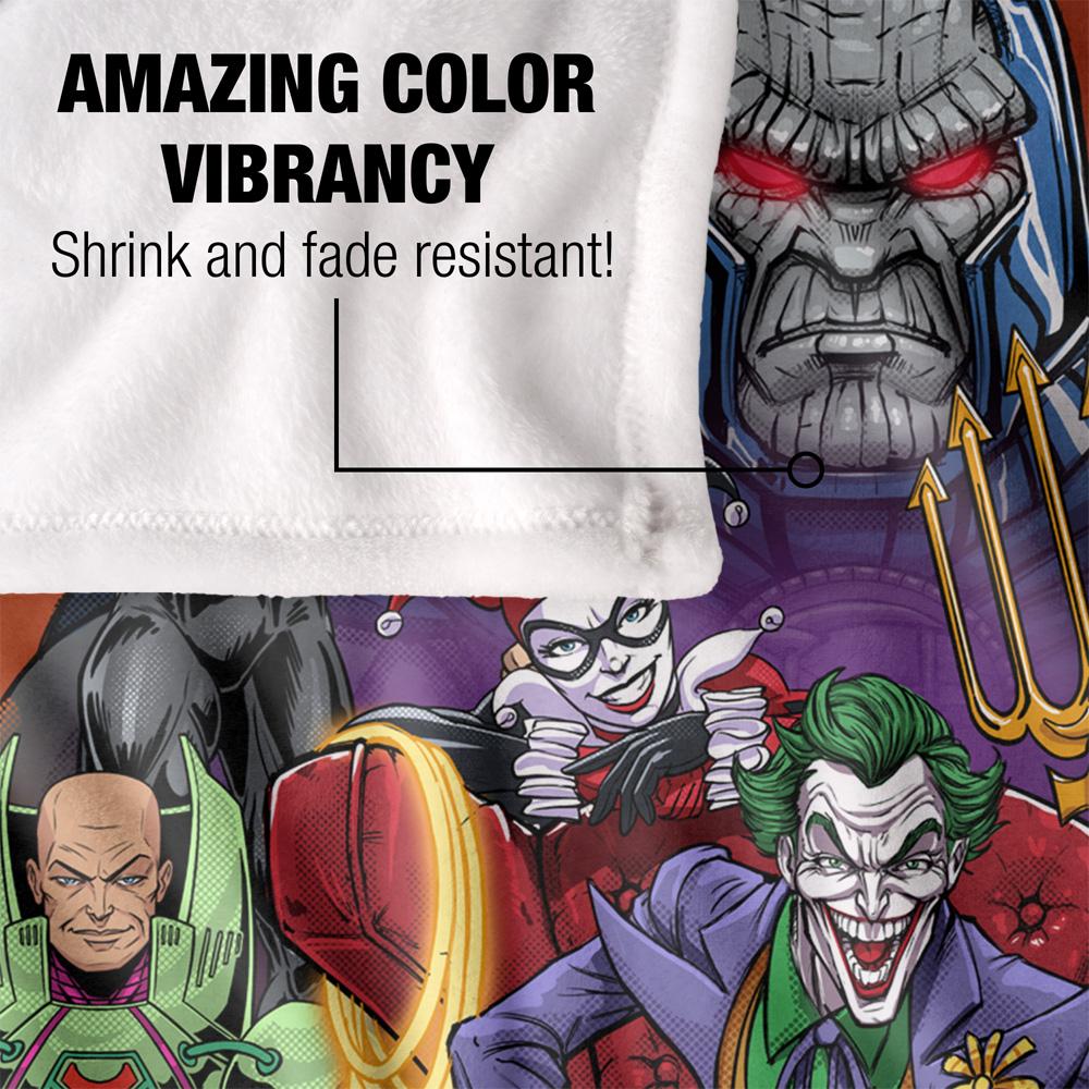 Justice League Rogues Gallery Silky Soft Touch Blanket