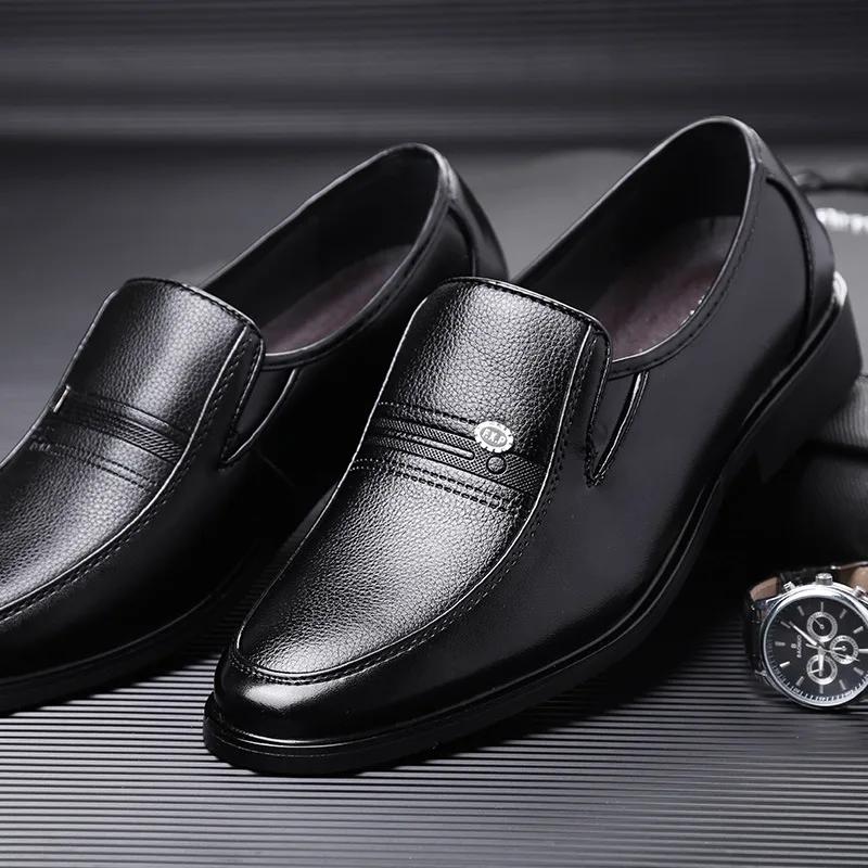 Mote Ekte Skinn Håndlagde Sko Menn Loafers Slip On Business Fritidssko Klassisk Mykt Skinn Hombre Pustende Herresko Flate